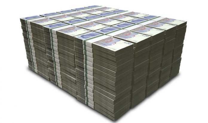 stacks of money