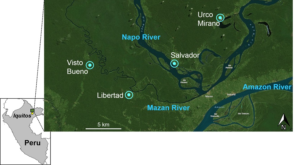 Fig. 1 Map of study area, Peru
