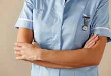 STPs for NHS nurse arms folded