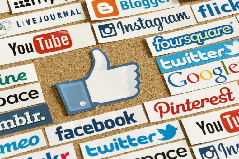 Privacy protection on internet social media logos