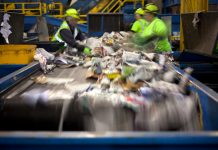 recycling rates in England drop