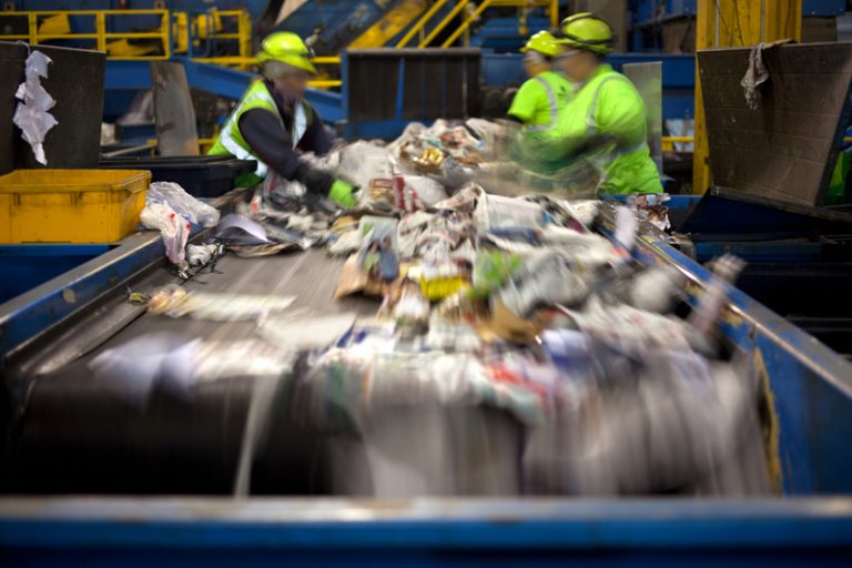 recycling rates in England drop