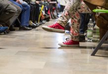 emergency admissions in waiting room at A&E