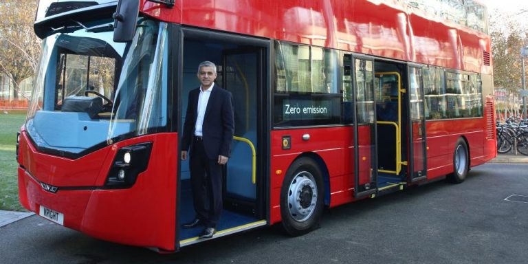 Sadiq Khan transport for London business plan bus