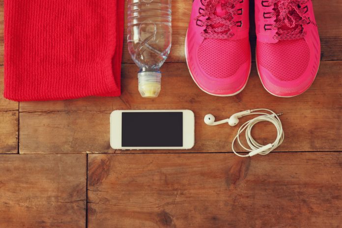 smartphone and trainers mhealth in the EU concept
