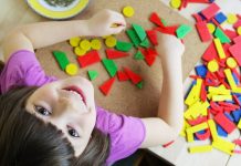 early learning and behaviour girl playing