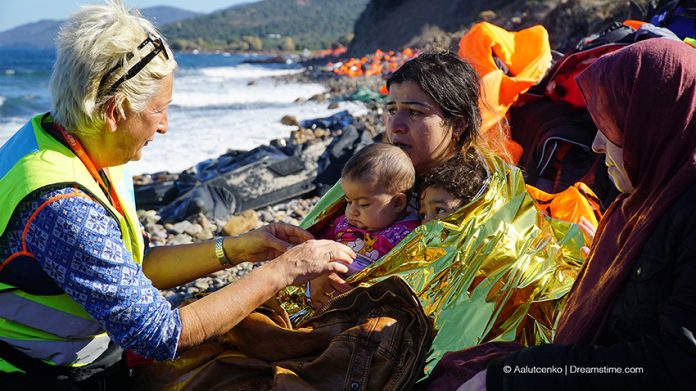 migrants mental health refugees beach