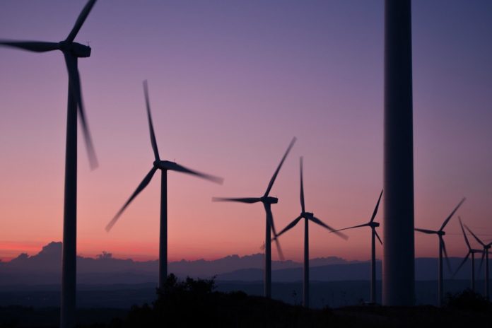 sustainability through technology wind farm