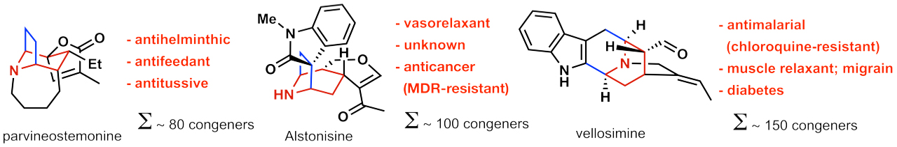 Figure 4: The pharmacological properties of molecules accessed by ANaPSyS via one synthetic route 