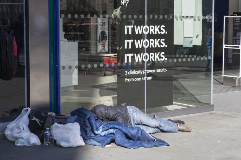 homelessness in london