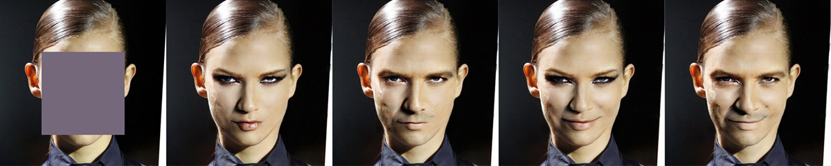 High-resolution face completion 