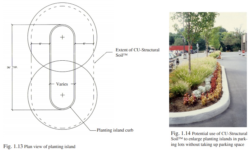 Figure 1.13 - Installing CU-Structural Soil in parking lots