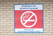 prohibit smoking, smoke-free, hospital grounds, NHS Trusts, PHE