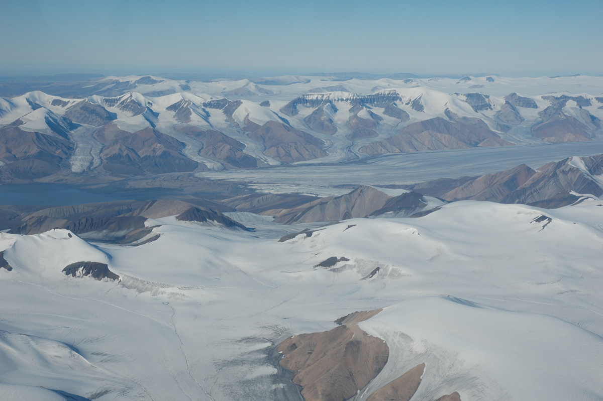 ice caps and glaciers, summer melt season