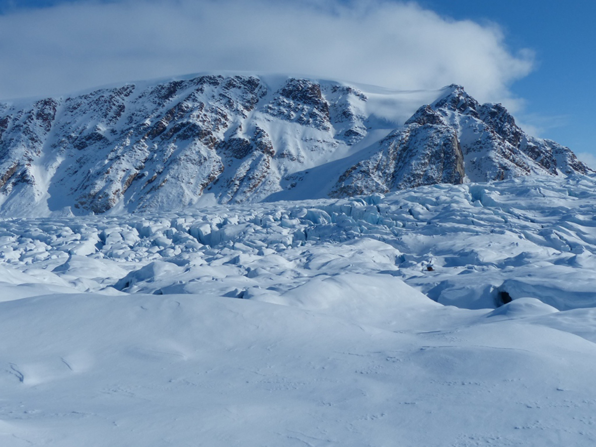 ice caps and glaciers, summer melt season