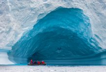 ice caps and glaciers, summer melt season