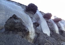 ice-frost permafrost deposits, arctic research