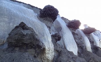 ice-frost permafrost deposits, arctic research