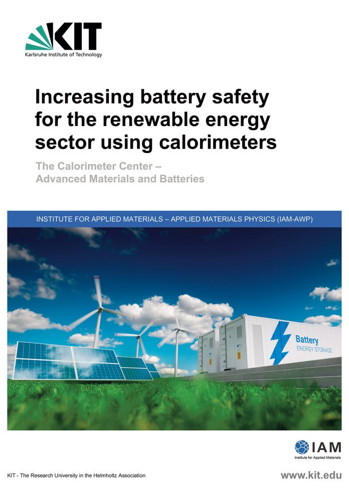 Increasing the battery safety for the renewable energy sector using calorimeters