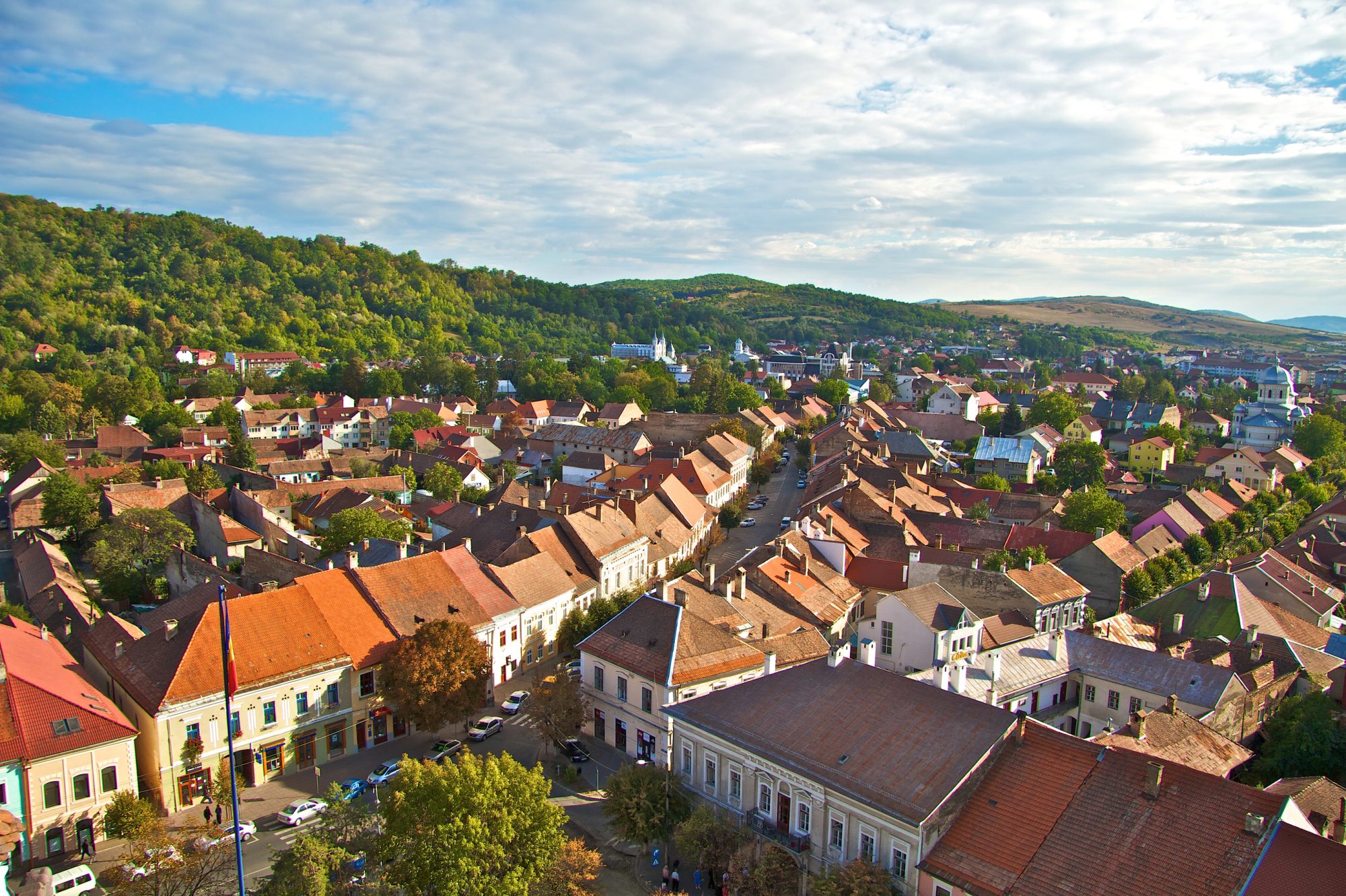 City of Bistrita in Romania, Europe