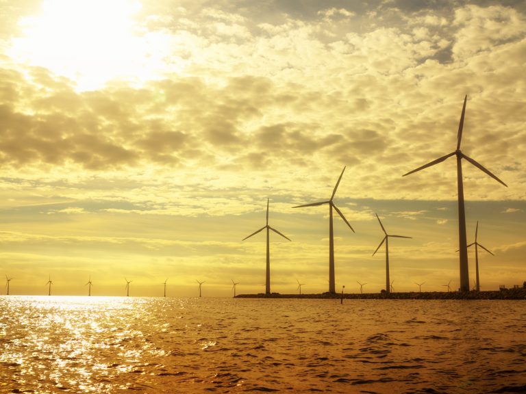 Wind turbines in the UK for net zero emissions and renewable energy