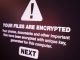 Computer message from ransomware hacker stating 'YOUR FILES ARE ENCRYPTED'