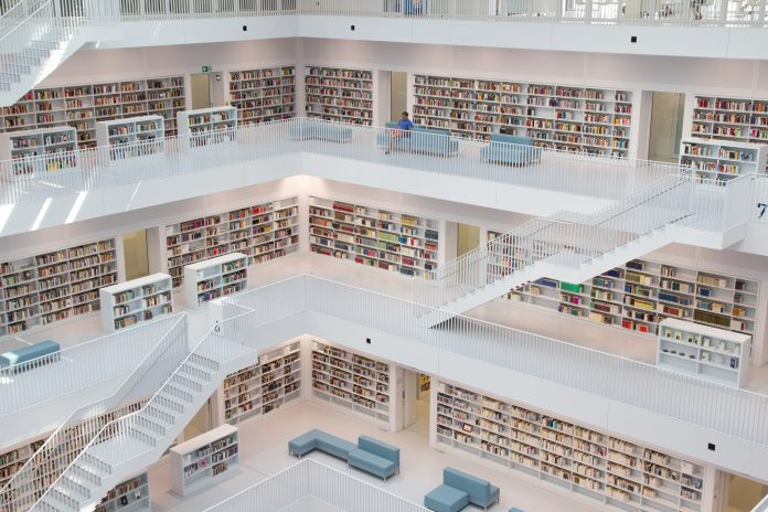 STUTTGART, GERMANY - AUG 18: The Stuttgart City Library