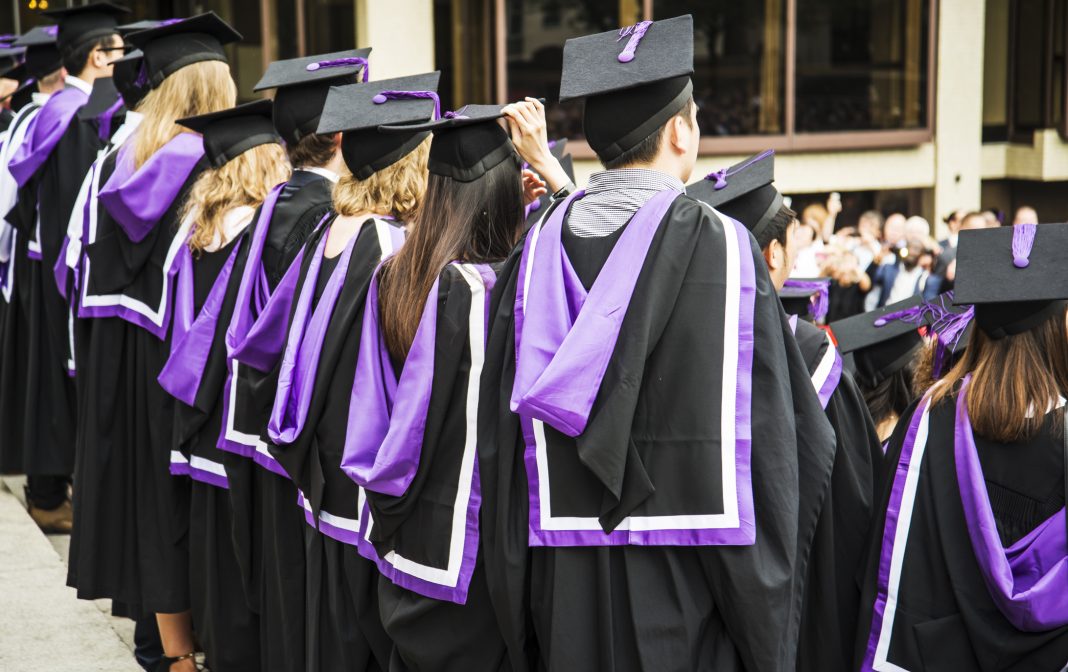 graduating students in the UK