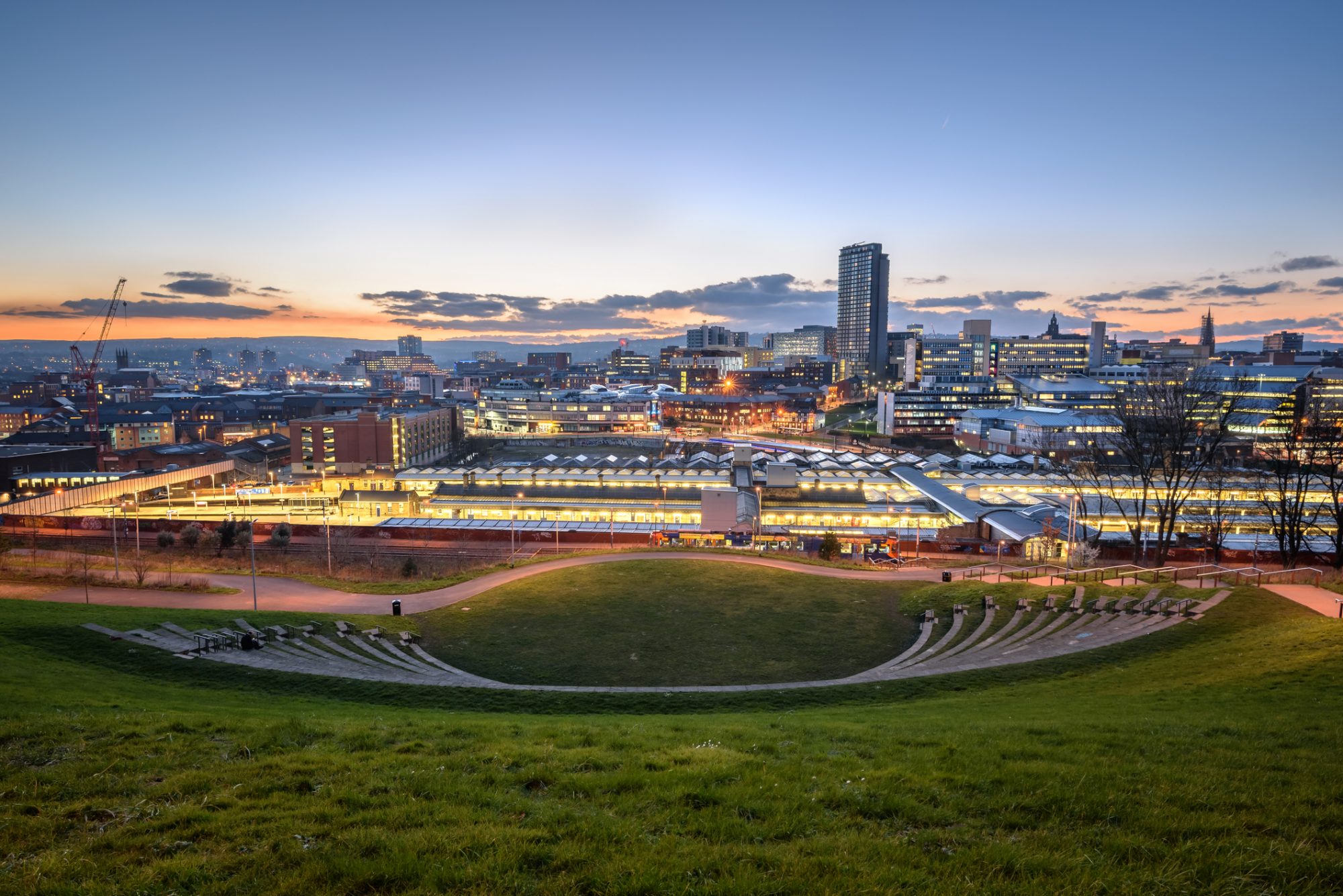 Sheffield city skyline