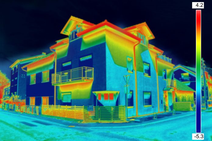 Thermovision image on House