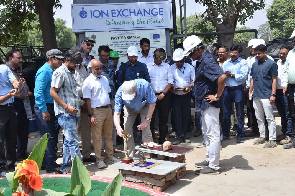 The official opening ceremony of the demonstration site in Kanpur