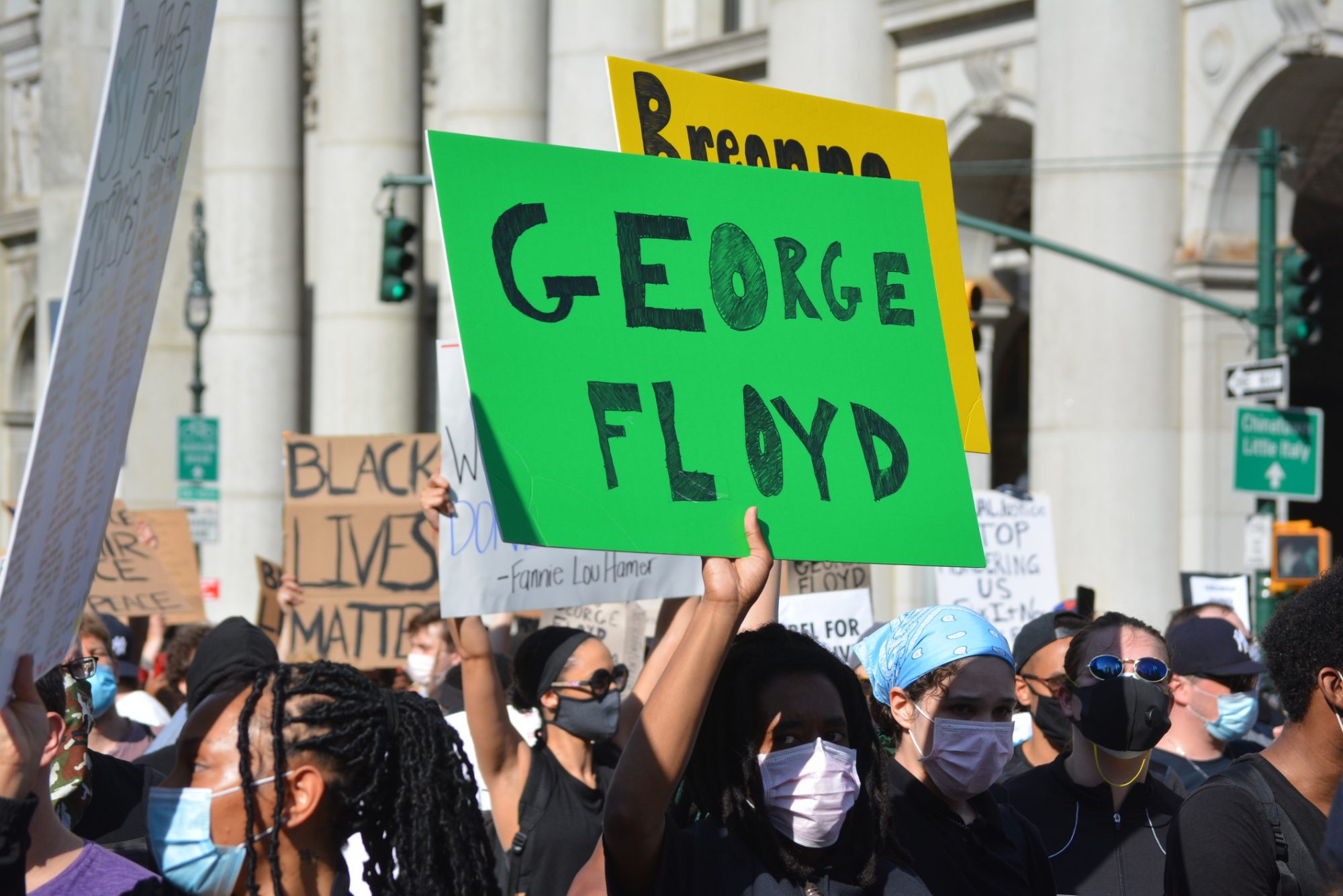 Demonstration for George Floyd in New York