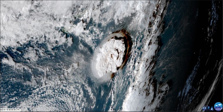 Modelling the Ionosphere response to the Tonga Volcanic Eruption