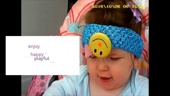 Child wearing headband 