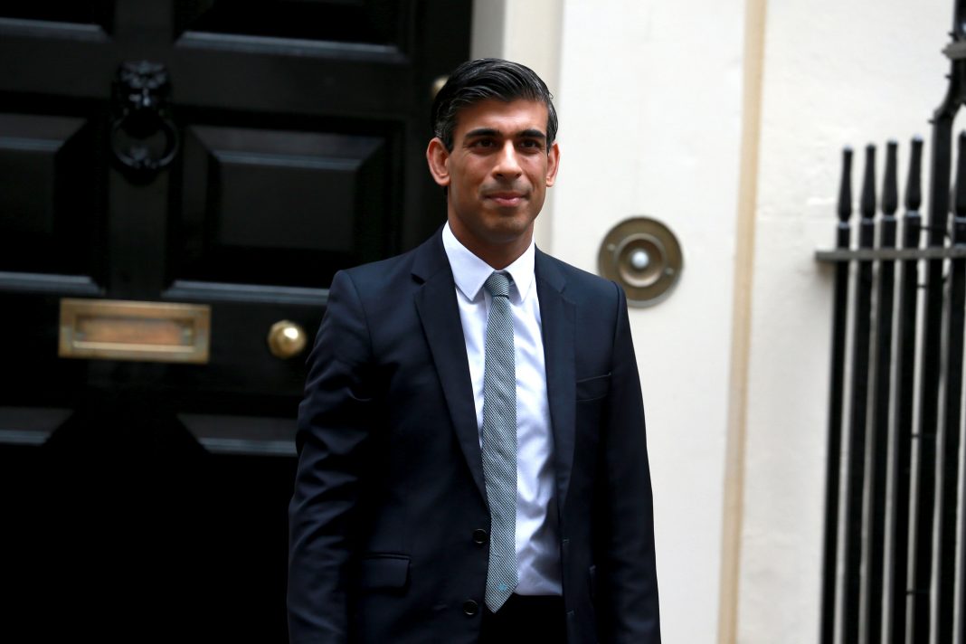 Chancellor of the Exchequer, Rishi Sunak leaves Downing Street in central London after attending the weekly Cabinet meeting in London, England