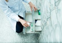 medicine supply at a pharmacy