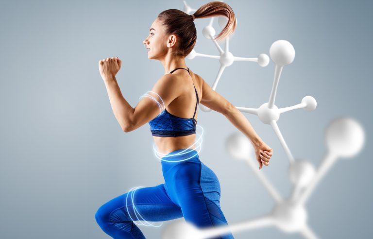 Woman running in sportsgear