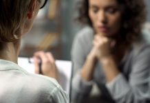 woman talking to lady psychologist