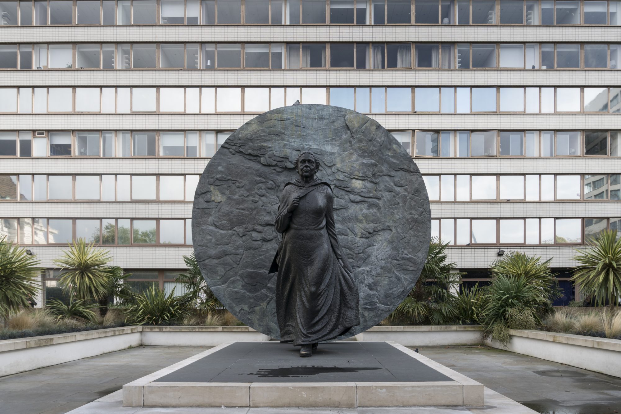Mary Seacole statue in the grounds of St Thomas Hospital, London, UK