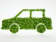 Car made of green leaves