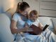 oral storytelling, a mother reading to a young child, Academic language