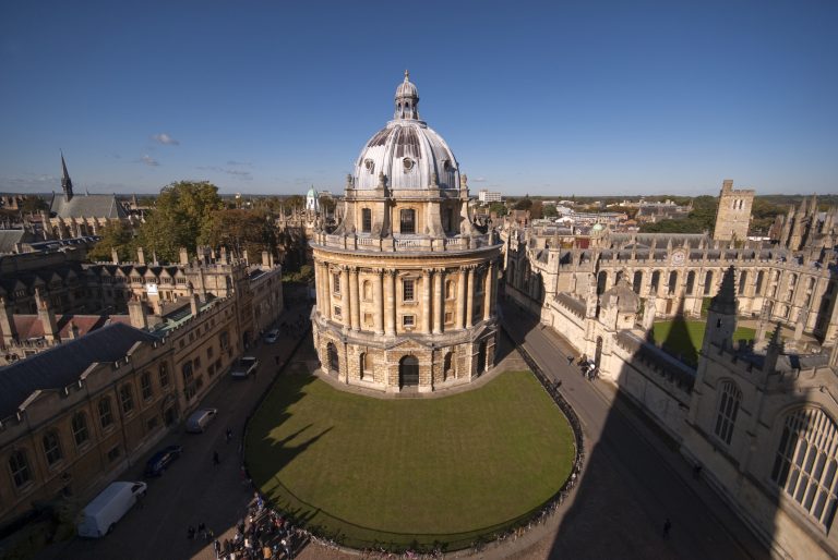 Radcliffe Camera and part of All Souls College in Oxford , Oxfordshire, England.