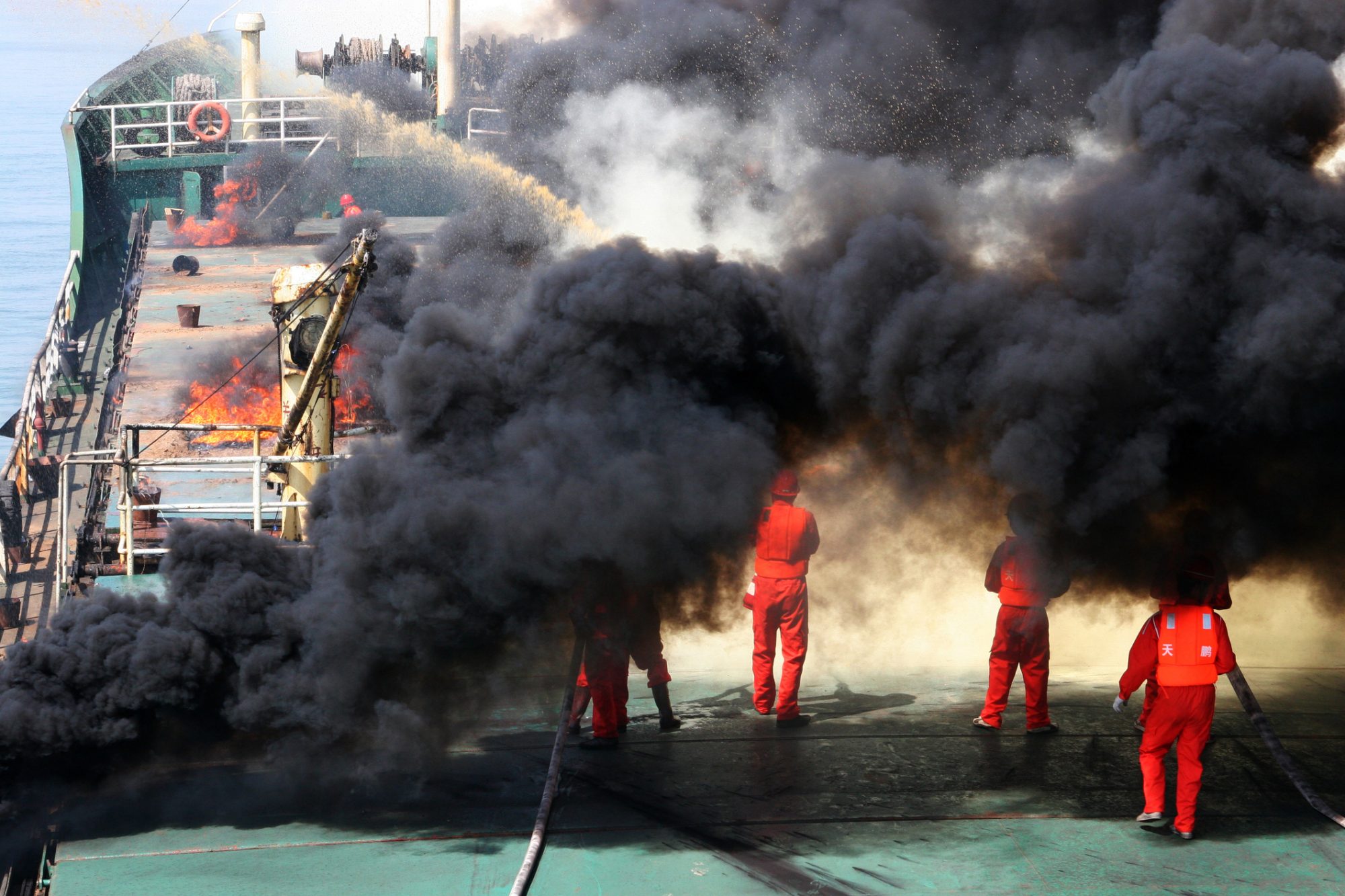 Oil spill contingency exercise