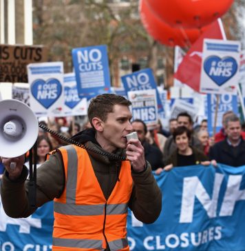 Thousands March in Support of the NHS