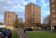 High rise flats or apartments in Bedford