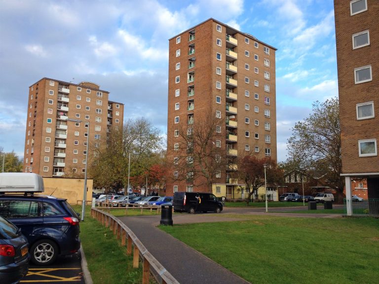 High rise flats or apartments in Bedford