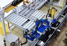 intelligent robot arm used in modern factory