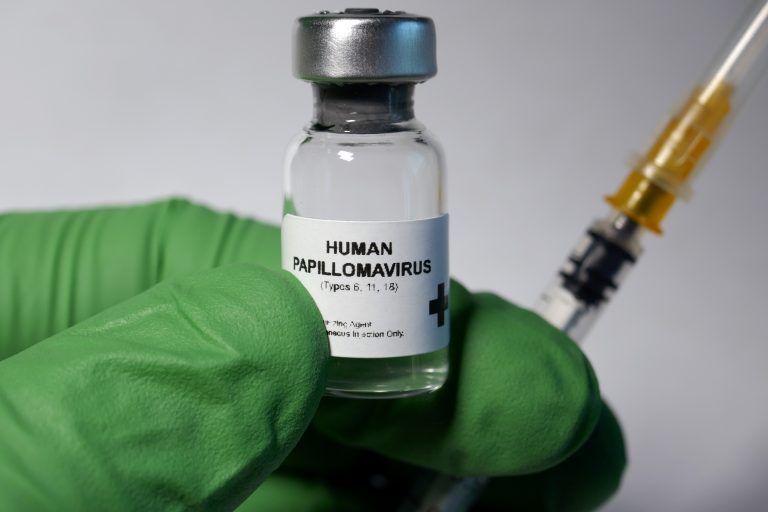 Human papillomavirus vaccine - administration of antigenic material (vaccine) to stimulate an individual's immune system to develop adaptive immunity to a pathogen.