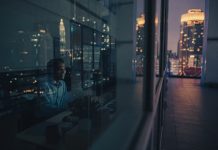 person working in a public sector building