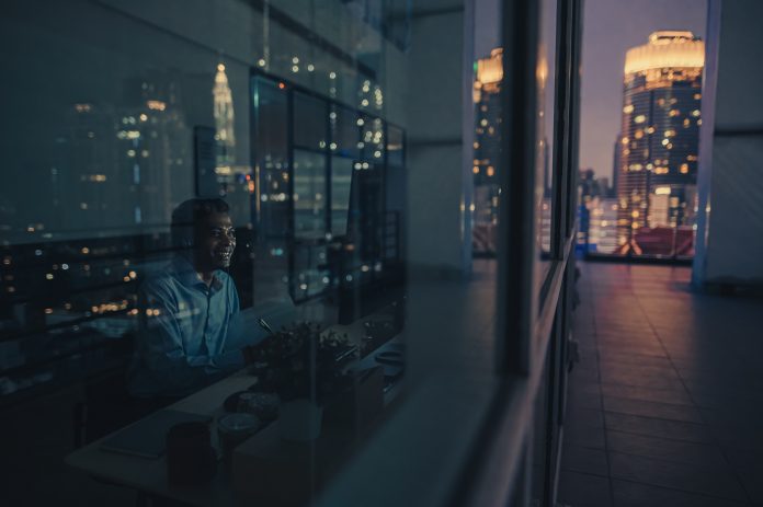 person working in a public sector building